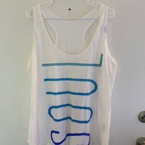 Old Navy White Soul Graphic Tank Top